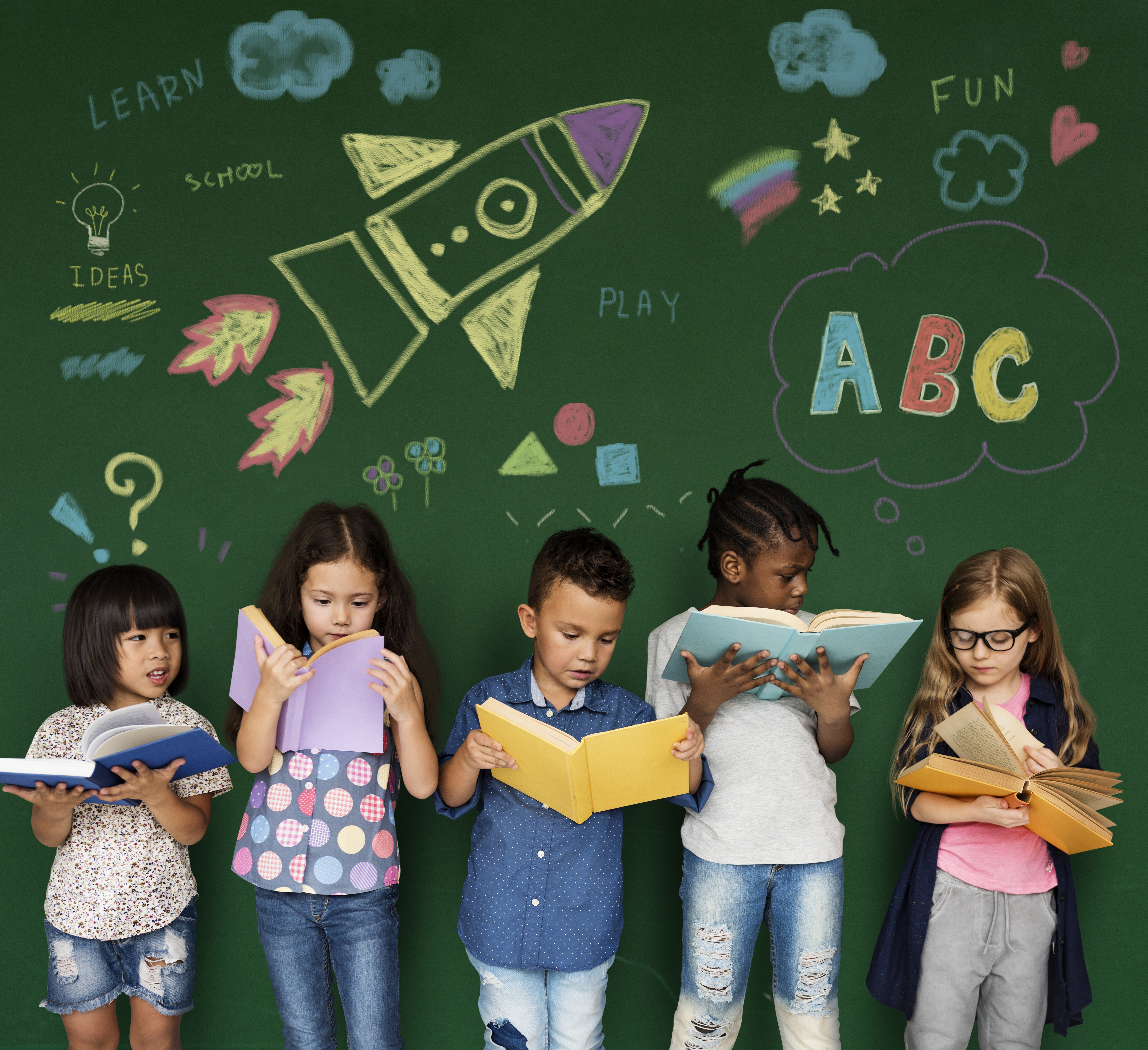 Children doing craft activity at Kidzopia Preschool